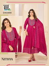 Nithya By Blue Hills Rayon Anarkali Gown With Dupatta Wholesale Market In Surat